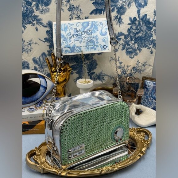 🆕 BETSEY JOHNSON 🧿 NWOT Get Toasted Green Crossbody Bag * NO POPTART WALLET* - Picture 2 of 14